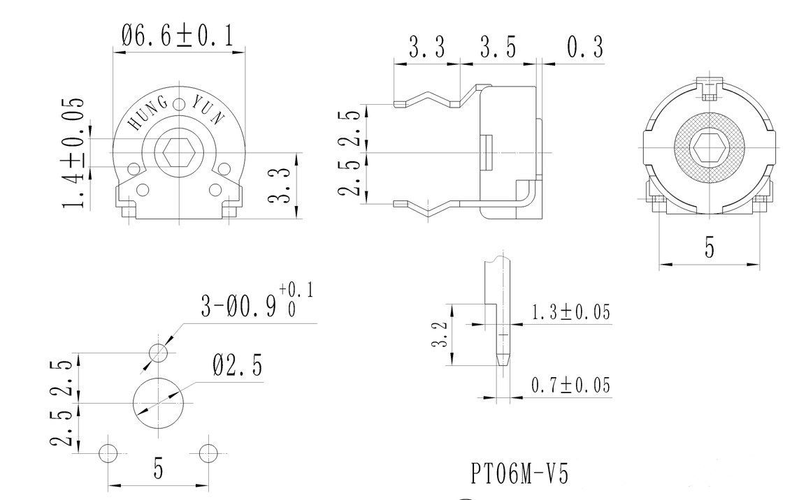 Spanish potentiometer